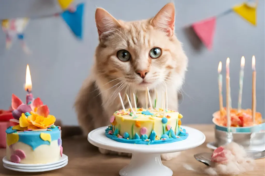 cat birthday cake