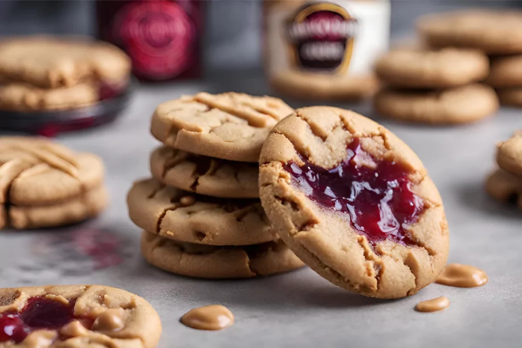 Peanut Butter and Jelly Cookies