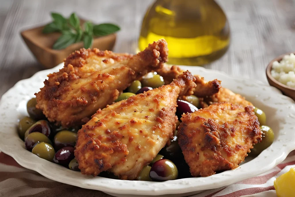 Can you fry chicken in olive oil?